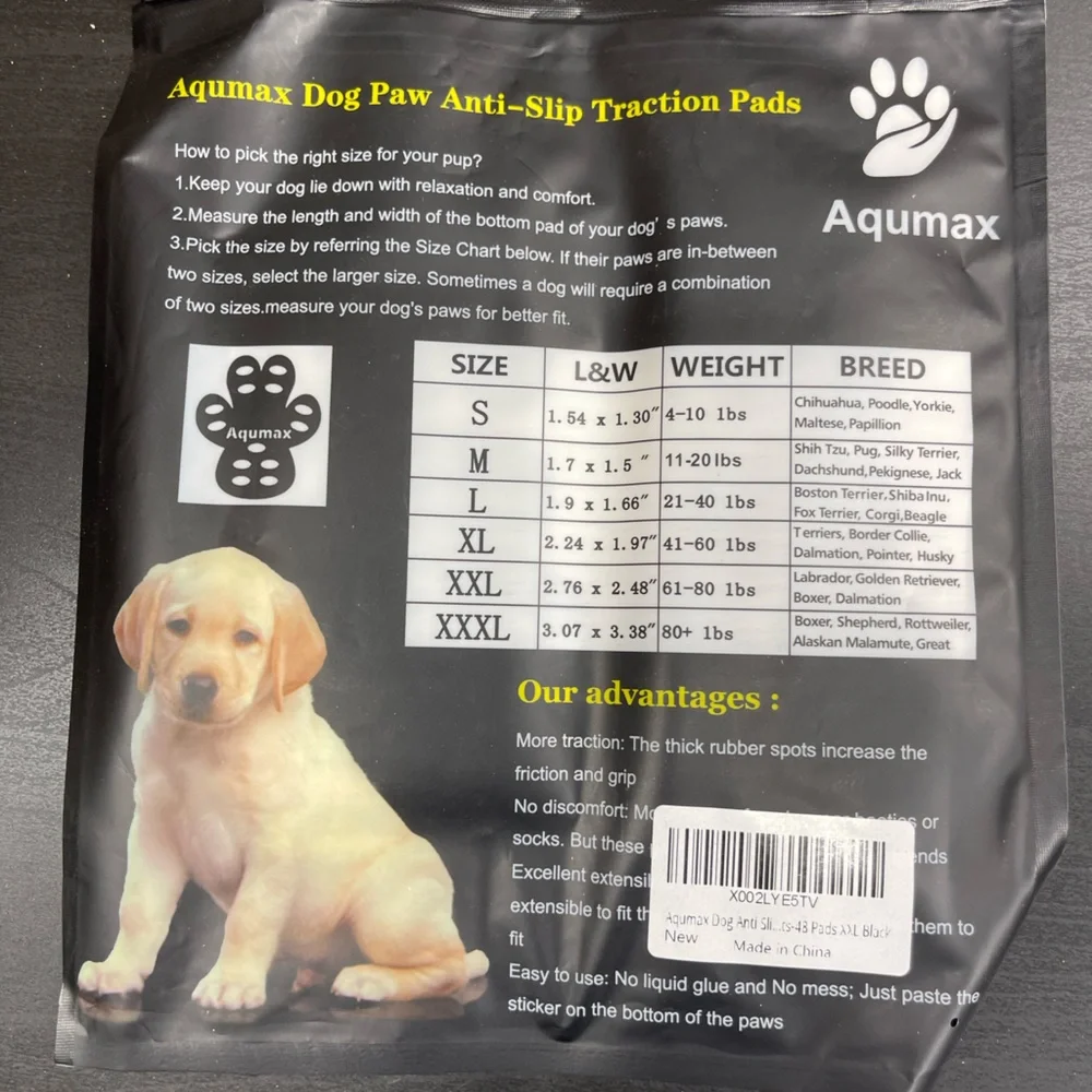 Black Dog Paw Pad Protection For dogs‎ 60-80 lbs